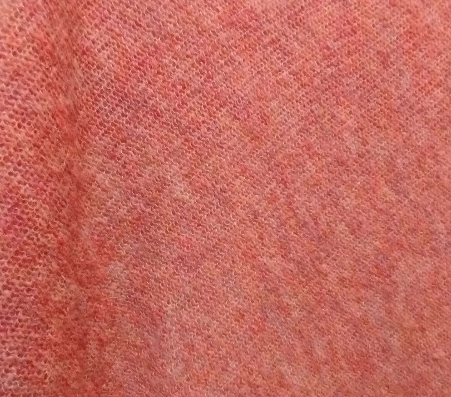 Alpaca Fresh Knit Poncho Jersey Open Pattern, Gold Pink