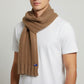 Alpaca Unisex Extra Soft Thick Stripe Scarf, Earth Tone