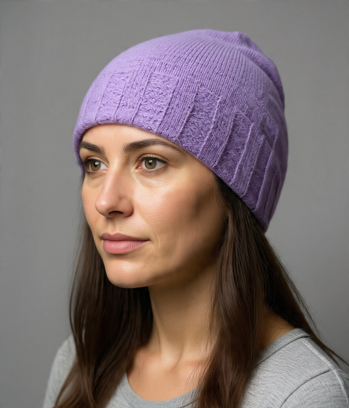 Extra Smooth Alpaca Mohair Beanie Reversible