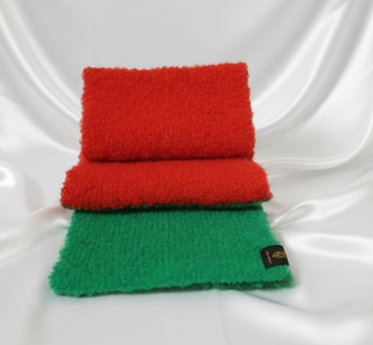Extra Smooth Alpaca Loop Mohair Scarf, Orange