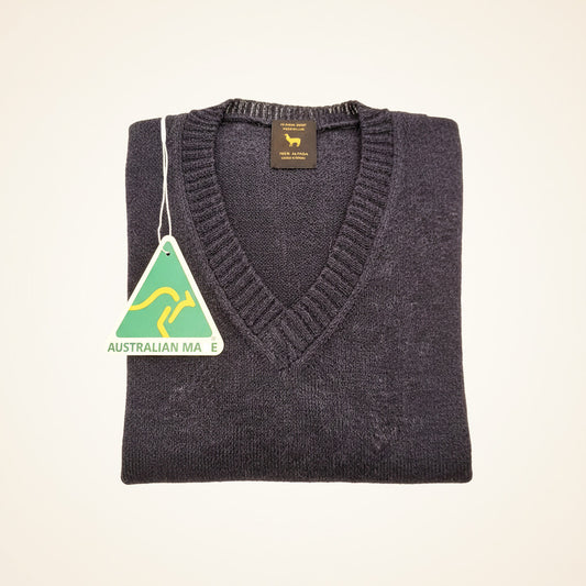 Alpaca Classic V-Neck Vest Men