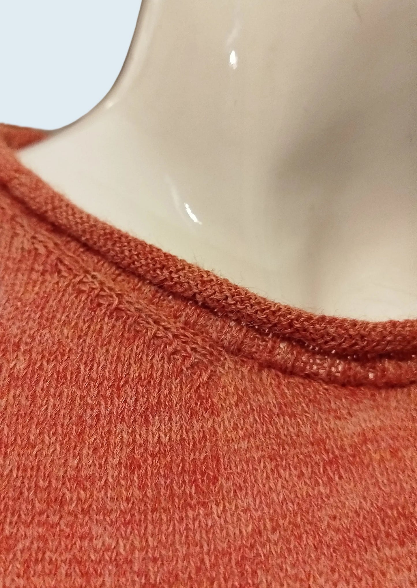 Alpaca Round-Neck Classy Soft Jumper Melon Tone