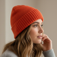 Unisex Alpaca Beanie in Bright Colours | Jacquard Pattern