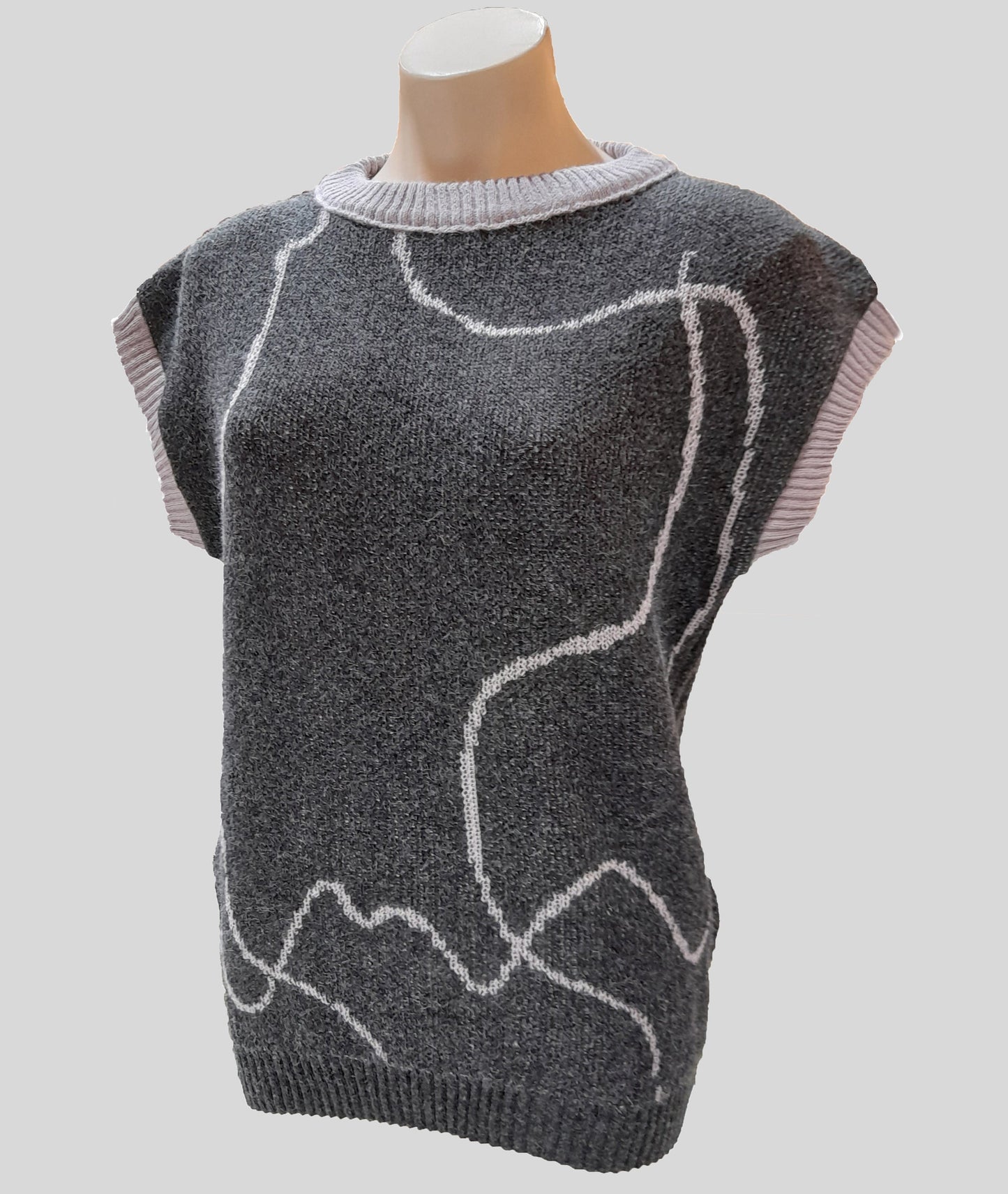 Alpaca Plus Size Vest Country Road