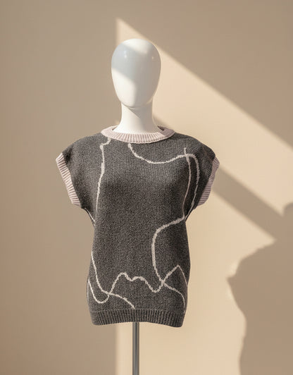 Alpaca Plus Size Vest Country Road