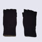 Handmade Alpaca Large Gloves Half- finger Black
