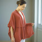 Alpaca Mohair Light Cape Spring Gold Pink