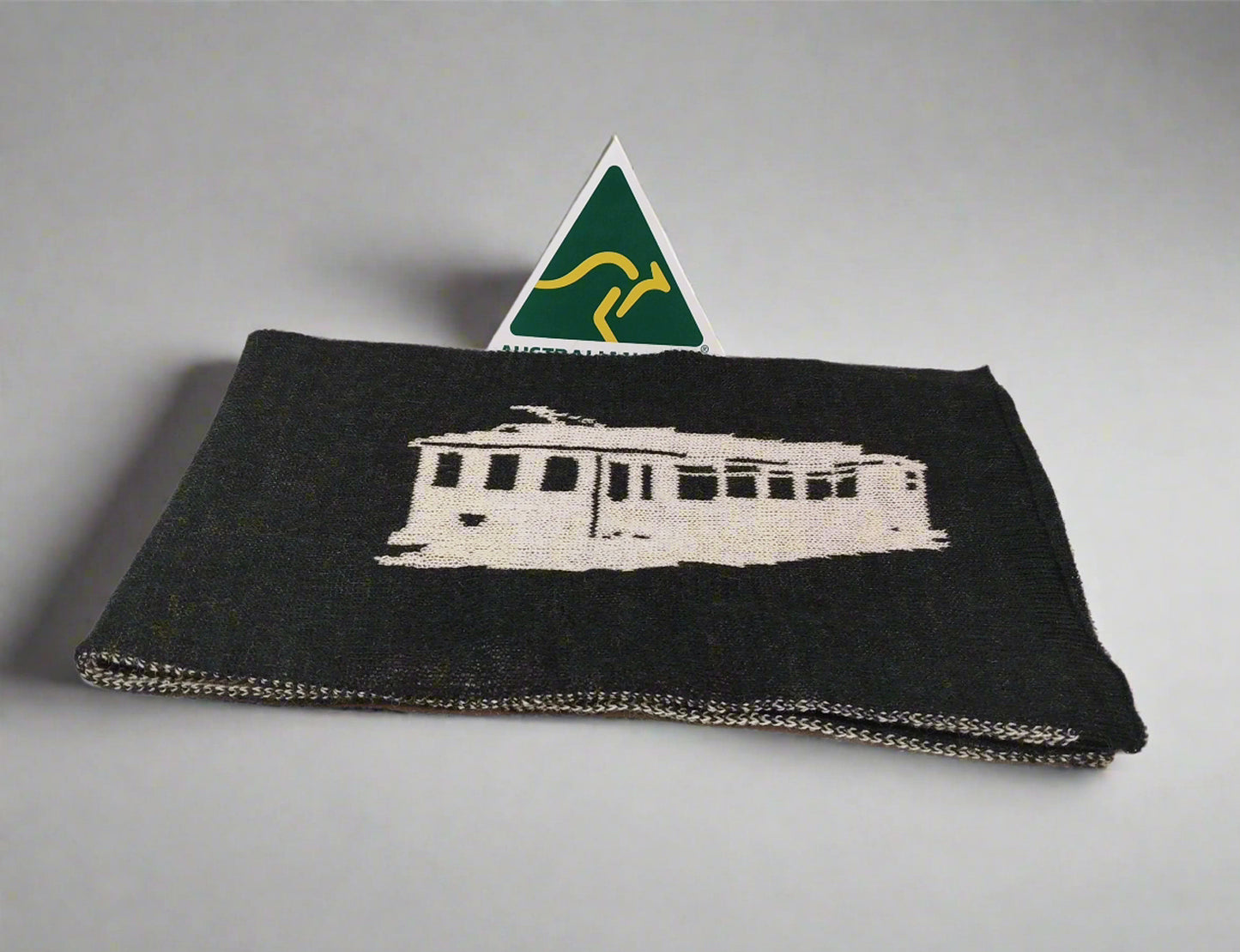 Melbourne City & Tram Alpaca Wool Scarf