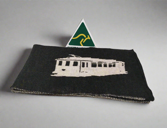 Melbourne City & Tram Alpaca Wool Scarf