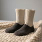 Alpaca Health Socks For Sleep Hand Made Gray