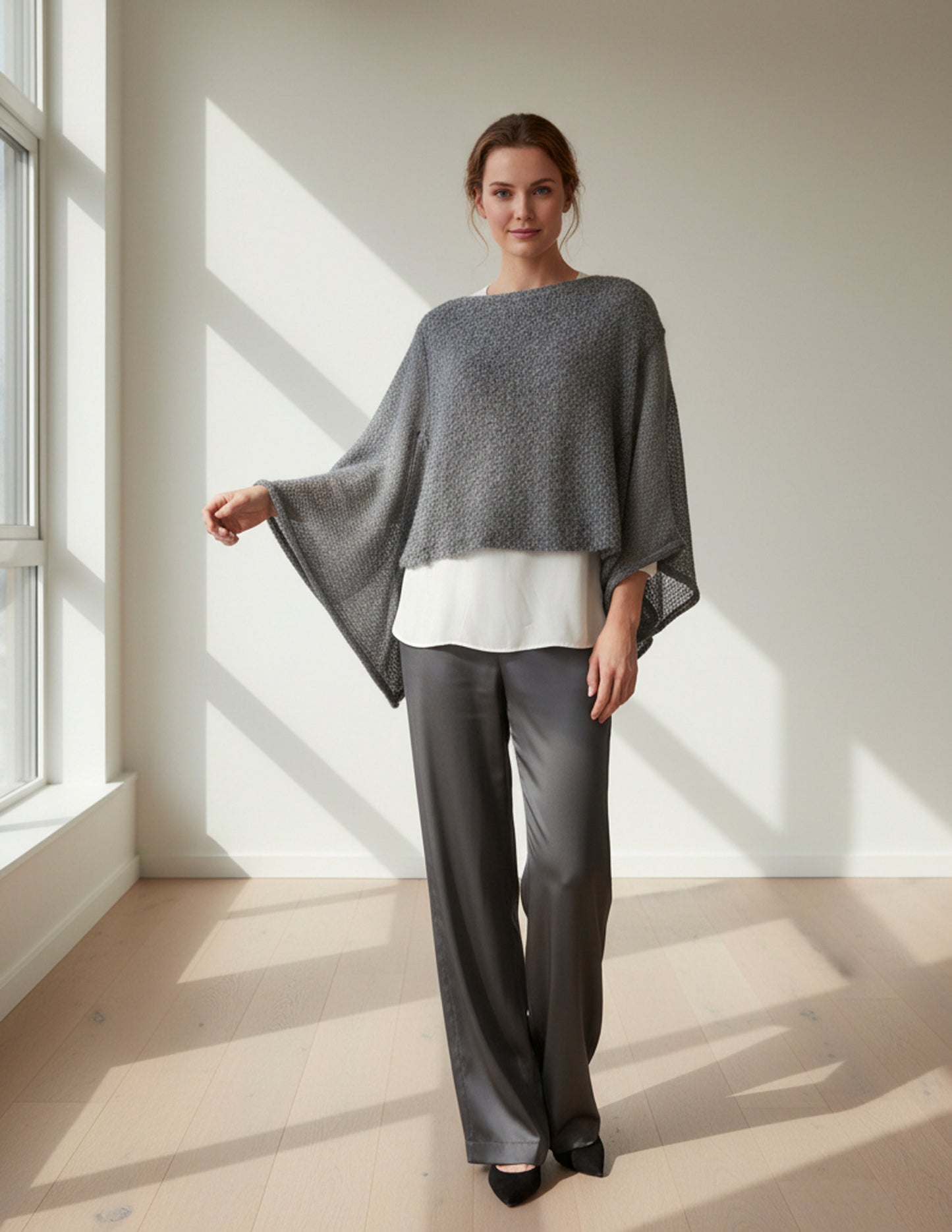 Alpaca Baby Loop Mohair Poncho Bella