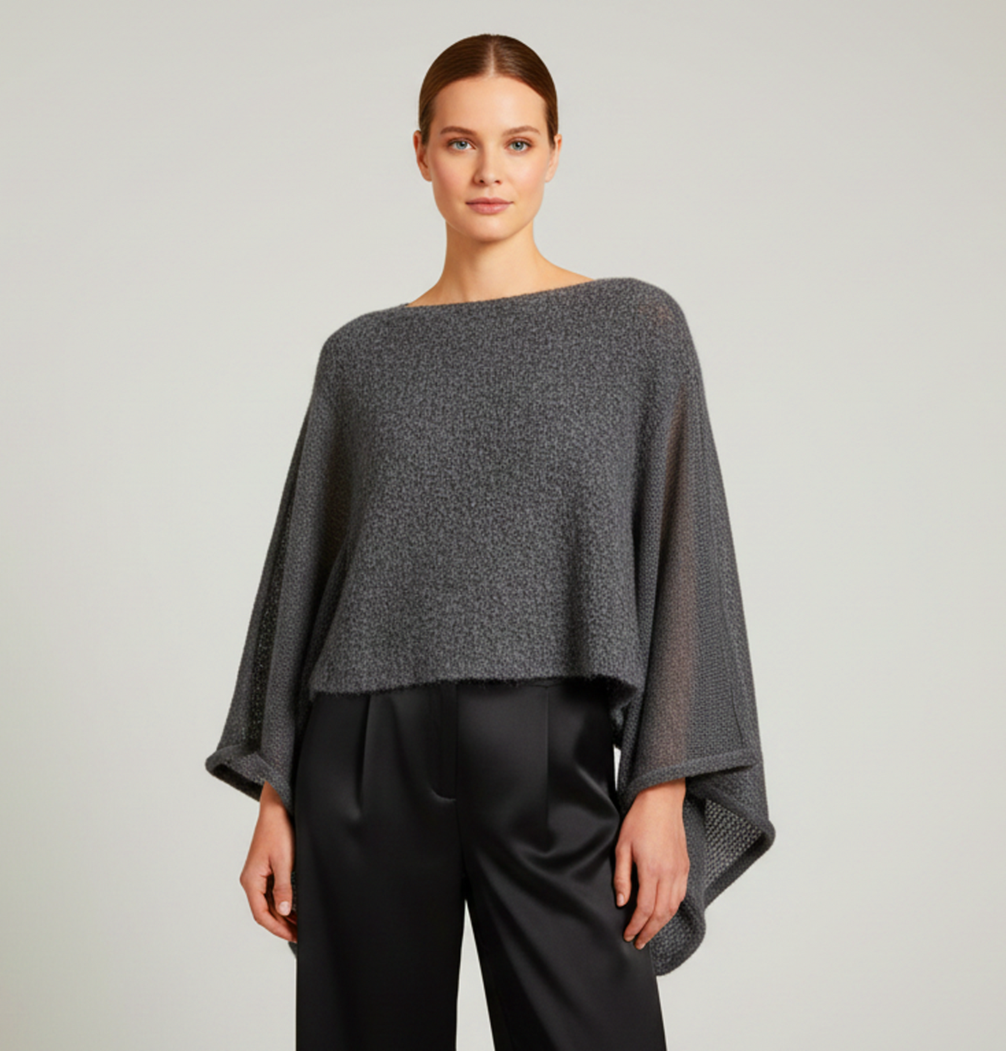 Alpaca Baby Loop Mohair Poncho Bella