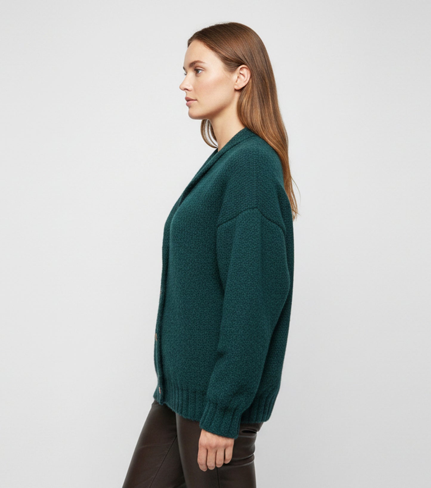 Alpaca Mohair Cardigan Lady Diesel Blue, Extra Soft