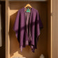 Alpaca Unisex Urban Ruana-Cape Extra Soft Purple Haze