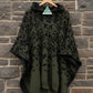 Australian Alpaca Thick Poncho Hooded, CAMO Green