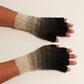 Handmade Alpaca Gloves Natural Gradient Pattern