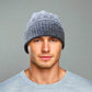 Alpaca Norwegian Pattern Beanie Gray Unisex