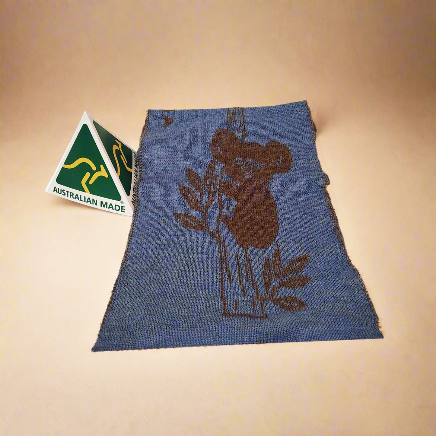 Koala Alpaca Wool Scarf, Earth tone