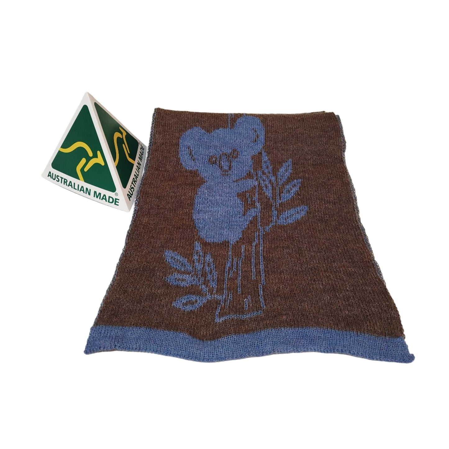 Koala Alpaca Wool Scarf, Earth tone