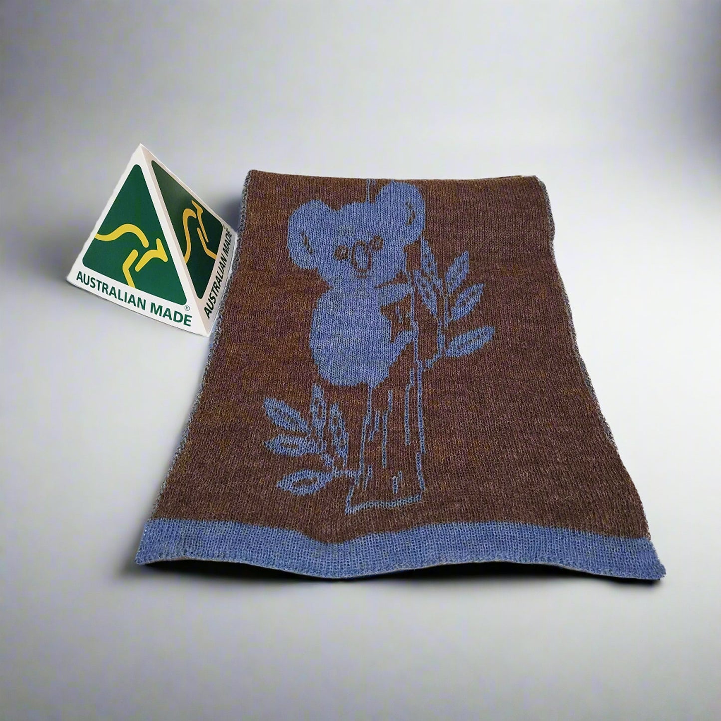 Koala Alpaca Wool Scarf, Earth tone