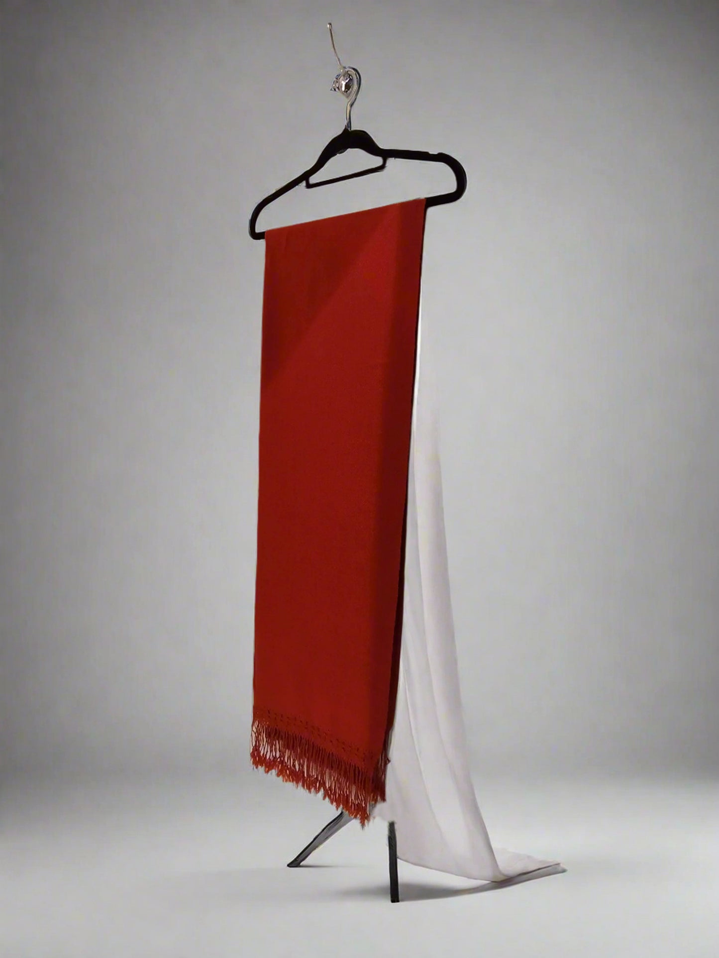 Alpaca Shawl  Plain Color , Orange