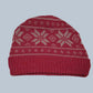 Alpaca Norwegian Pattern Beanie Pink tones