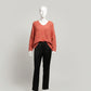 Alpaca Mohair Pullover Sweater Plus Size, Melon Tone