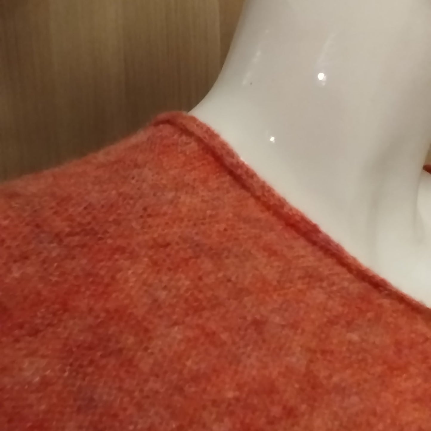 Alpaca Mohair Pullover Sweater Plus Size, Melon Tone