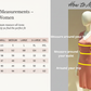 Size Chart con maniquí original