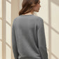 Alpaca Round-Neck Classy Soft Jumper Raglan Sleeves