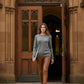 Alpaca Round-Neck Classy Soft Jumper Raglan Sleeves