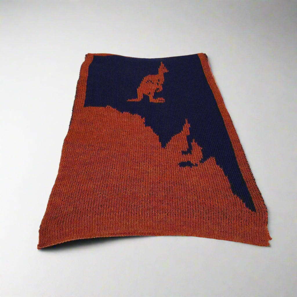 Adelaide  Alpaca Wool Scarf Glenelg Town Hall & Kangaroo Island