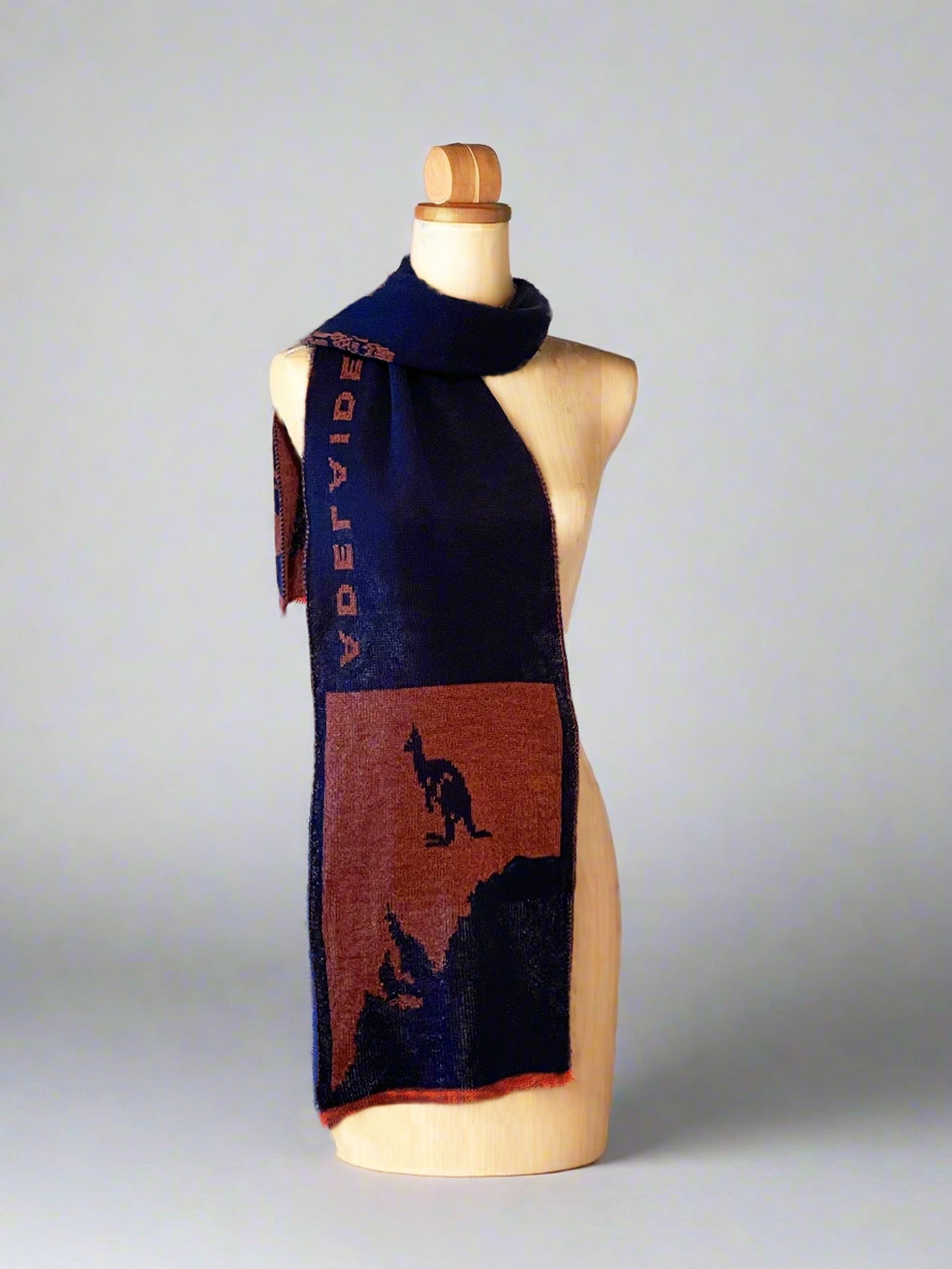 Adelaide  Alpaca Wool Scarf Glenelg Town Hall & Kangaroo Island