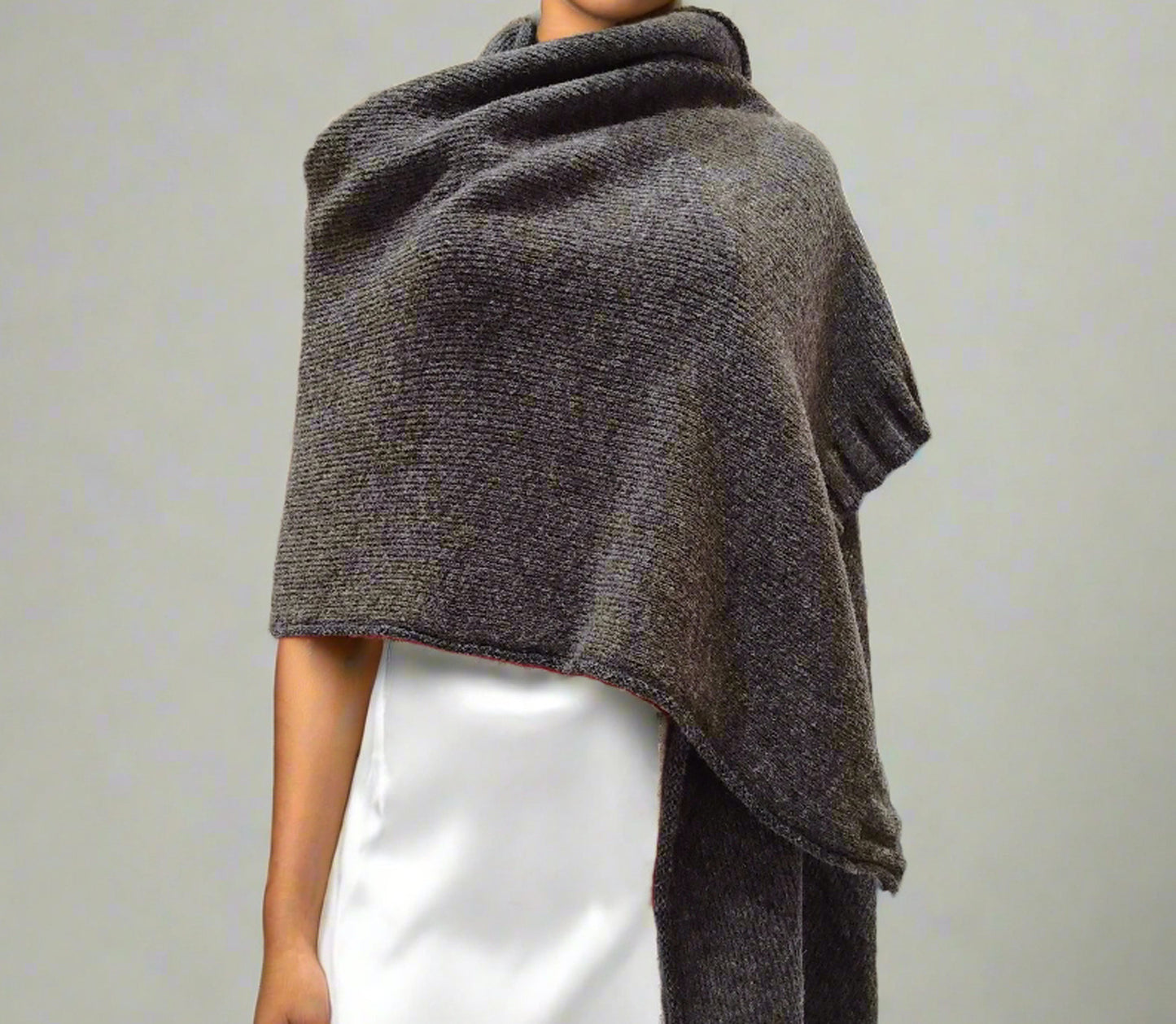 Alpaca Unisex Shawl-Scarf Extra Soft Earth Tone