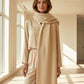 Alpaca Unisex Shawl-Scarf Extra Soft Natural Snow