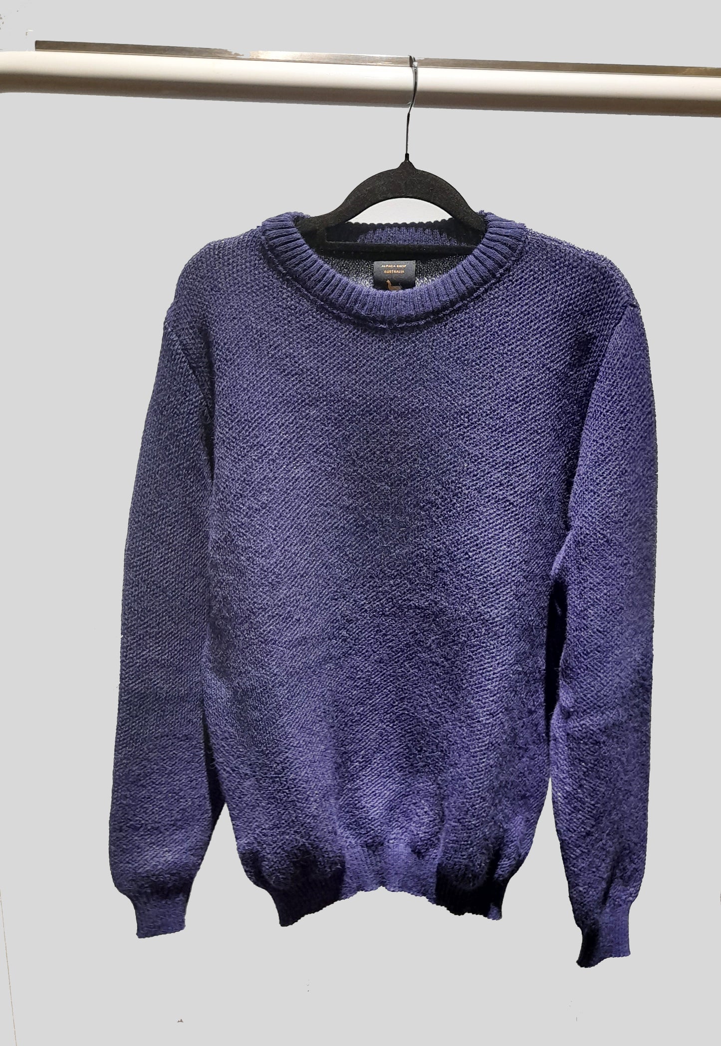 Alpaca Jacquard Sweater Blue