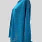 Alpaca Basic Solid Shoulder Sweater Oversized Turquoise