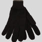 Alpaca Knit Men Gloves Black