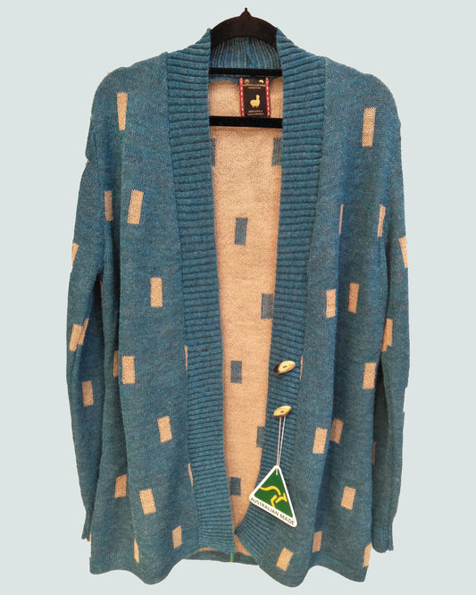 Alpaca Intarsia Cardigan