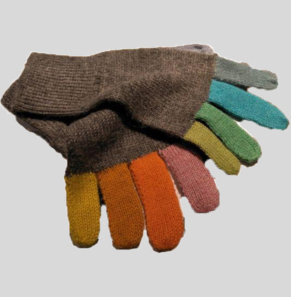 Alpaca Multi Coloured Gloves