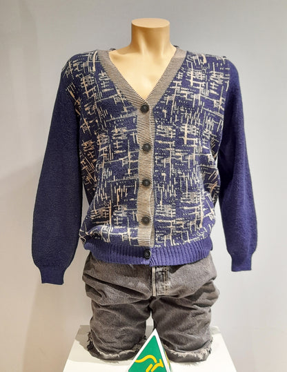 Alpaca Cardigan Nordic Design Jacquard Men