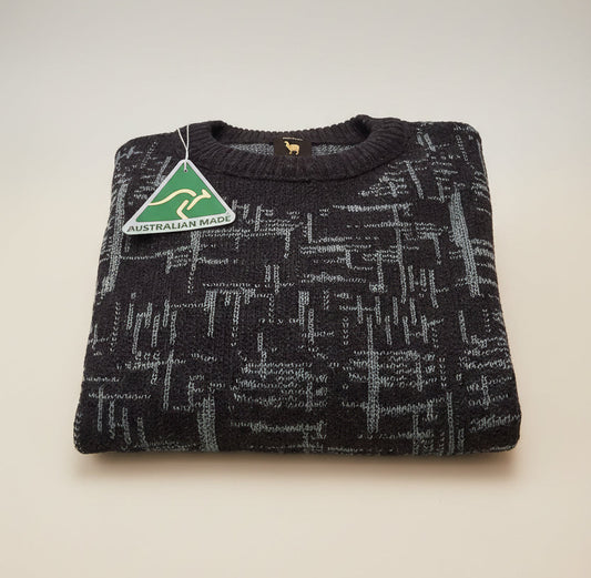 Alpaca Labyrinth Round Neck Sweater Men