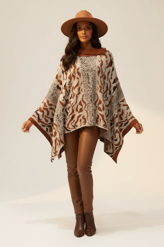 Alpaca Tasmania Poncho Natural White