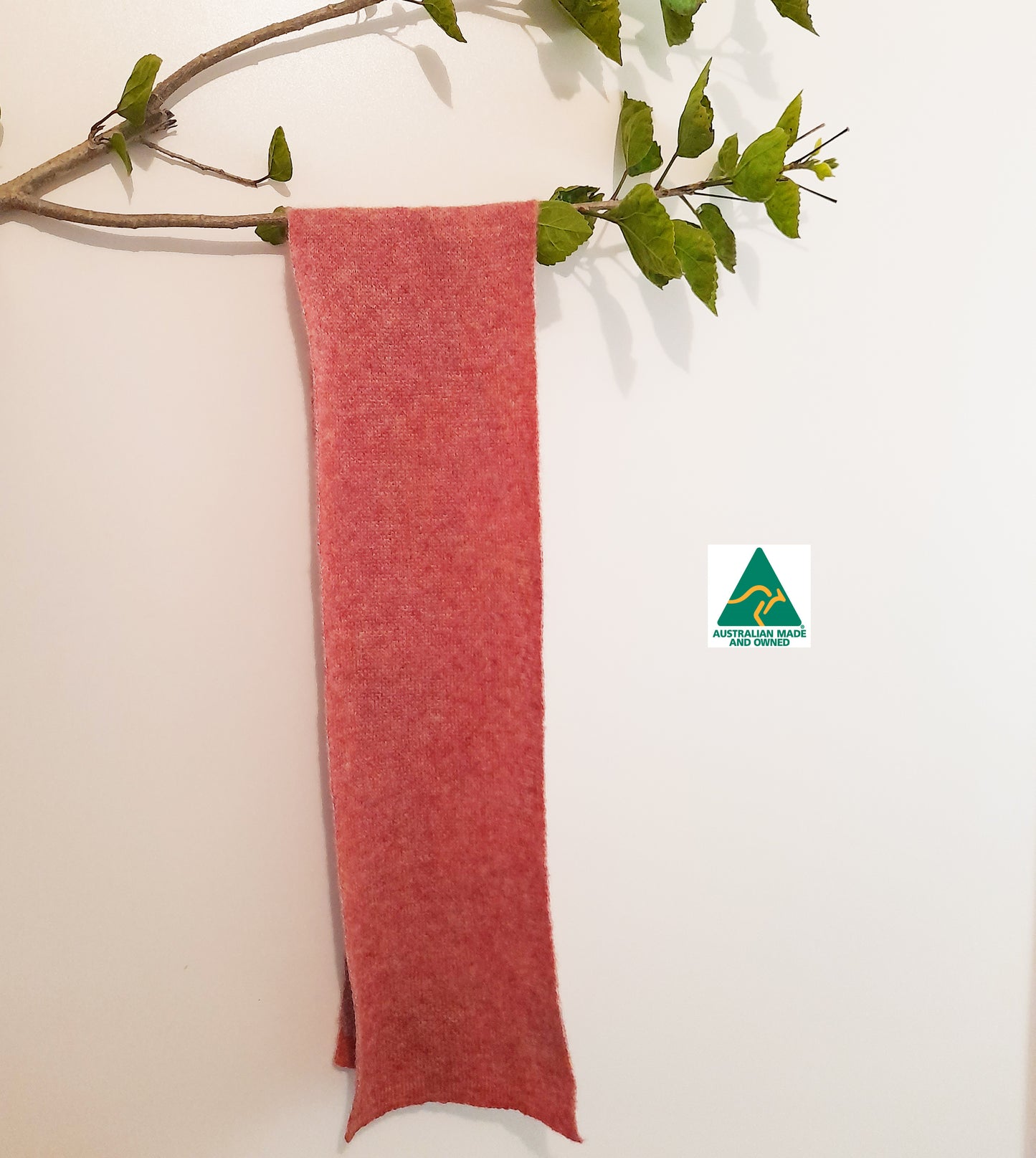 Smooth Alpaca Scarf Super Soft Coral