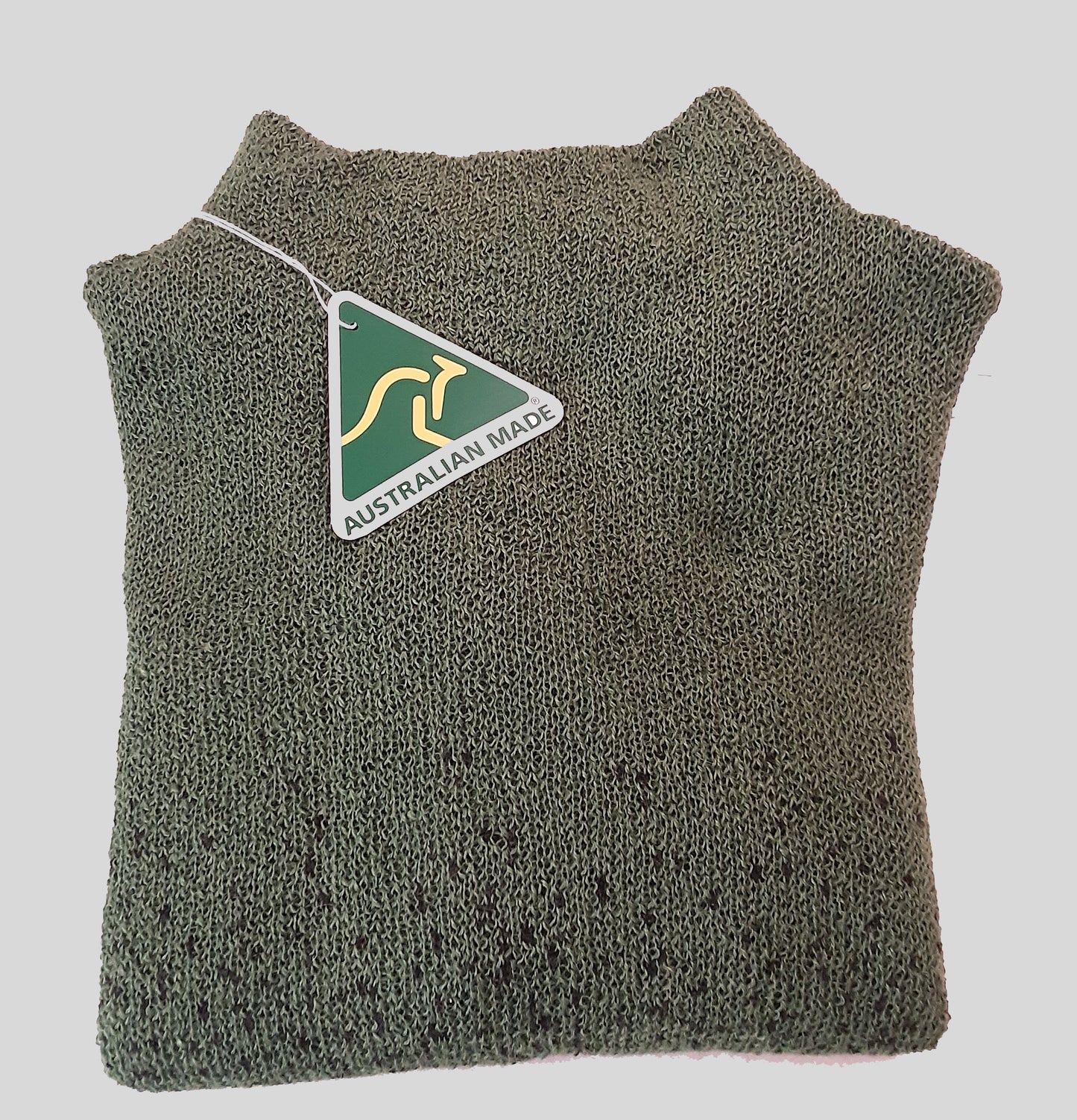 Alpaca Women’s High Neck Jacquard Knit Diesel Green