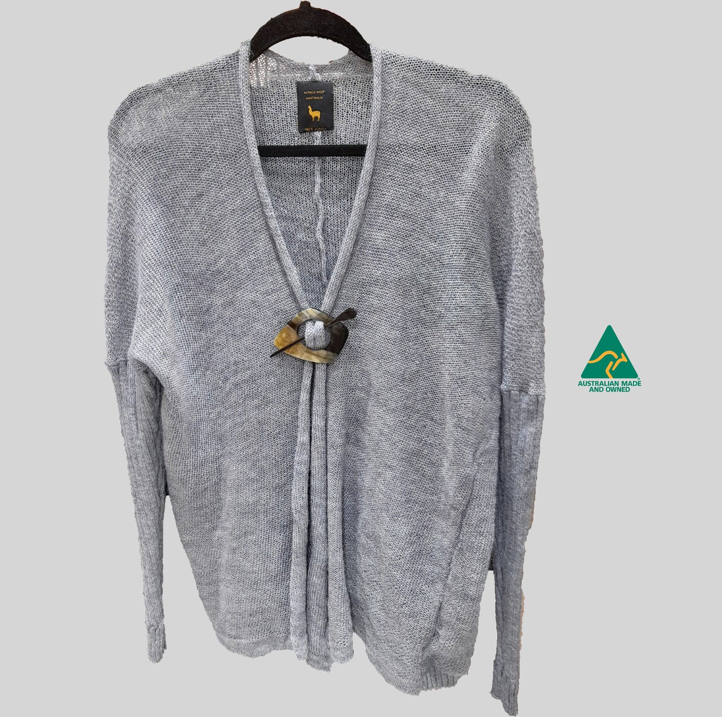 Eco Alpaca Knit Cardigan Sweater Beach Wear