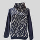 Alpaca Women’s Casual Leopard Print Long Sleeve Crew Neck