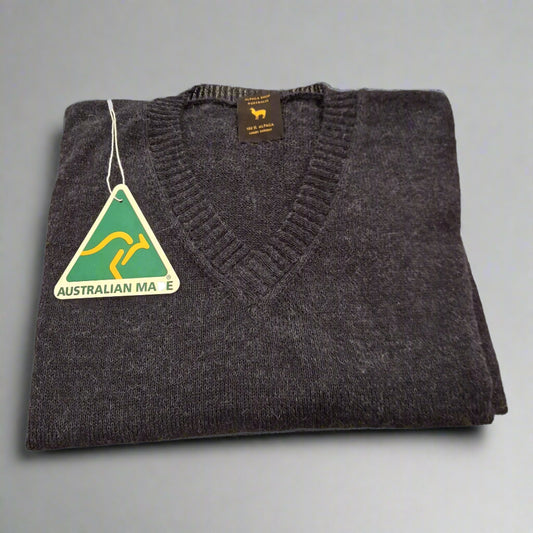 Alpaca V Neck Sweater Jersey