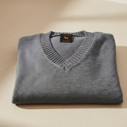 Alpaca V Neck Sweater Jersey