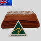 Australian Alpaca  Blanket Wrap Throw Terracotta